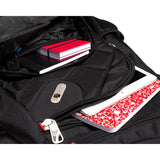 Brick House Laptop Sling Backpack 13 in. Black Laptop Compartment Smart Phone/MP3 Player Compartment with Earbud Port