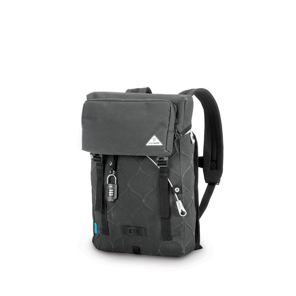 Ultimatesafe 18 in. Charcoal Backpack with Laptop Compartment