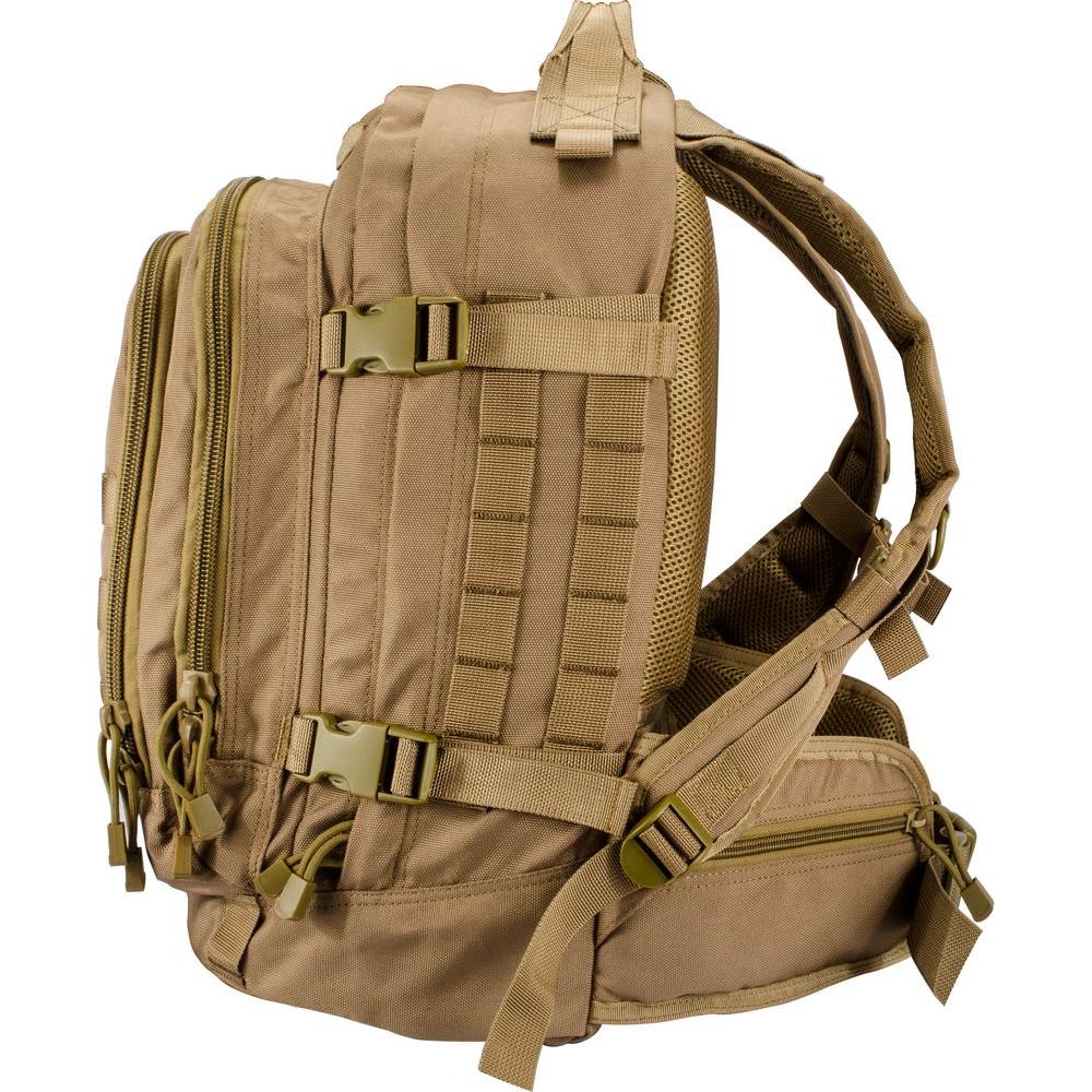 Loaded Gear GX-500 Medium Flat 17.72 in. Dark Earth Ballistic Nylon Crossover Backpack