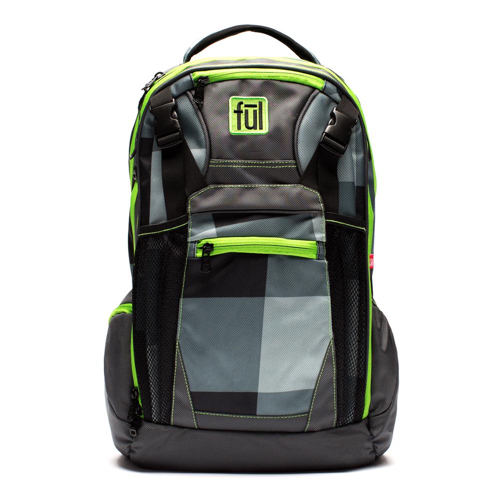 Troubleshooter Grey/Green Laptop Backpack Fits up to 17 in. Laptop