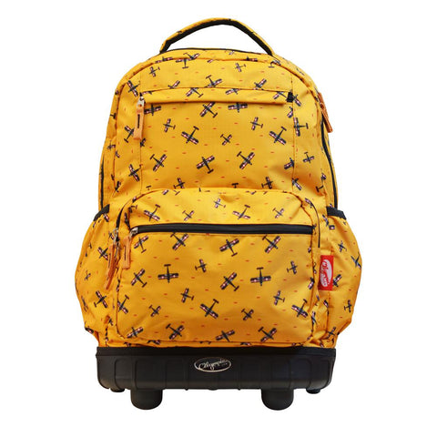 Melody 19 in. Yellow Rolling Backpack